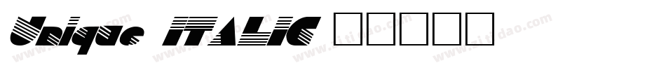 Unique ITALIC字体转换